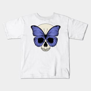 Butterfly Halloween Skull Kids T-Shirt